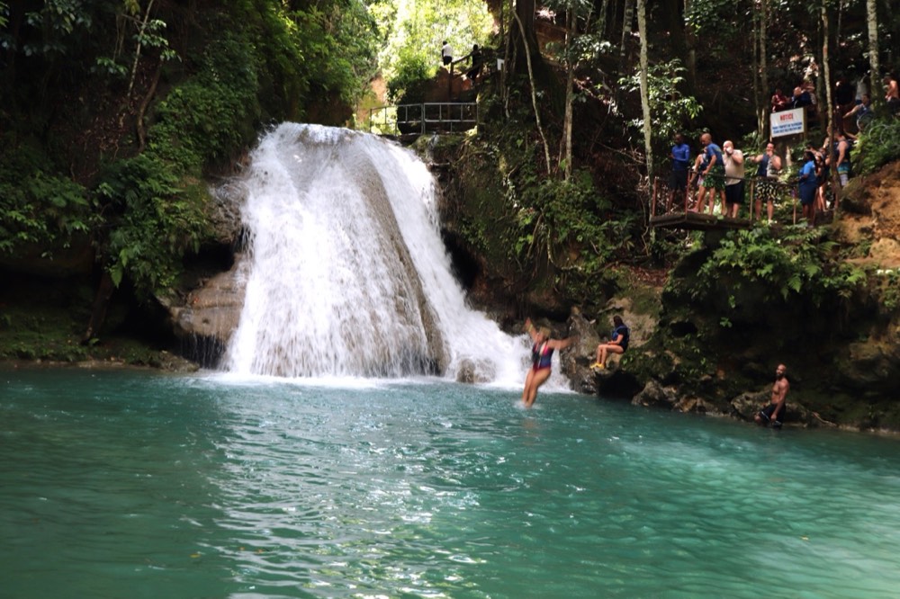Blue Hole and Dunns River Falls, Jamaica